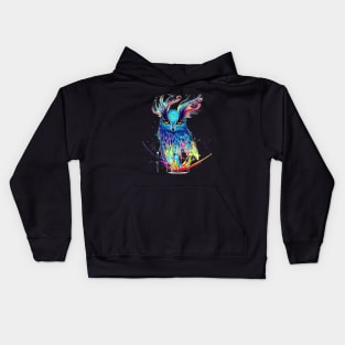 Graphic Design Colourful Owl Kids Hoodie